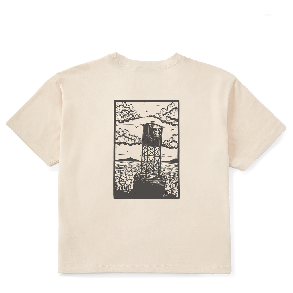Women's Block Print Buoys Short Sleeve Premium Tee - Levitate
