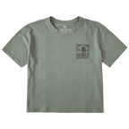 Women's Block Print Buoys Short Sleeve Premium Tee - Levitate