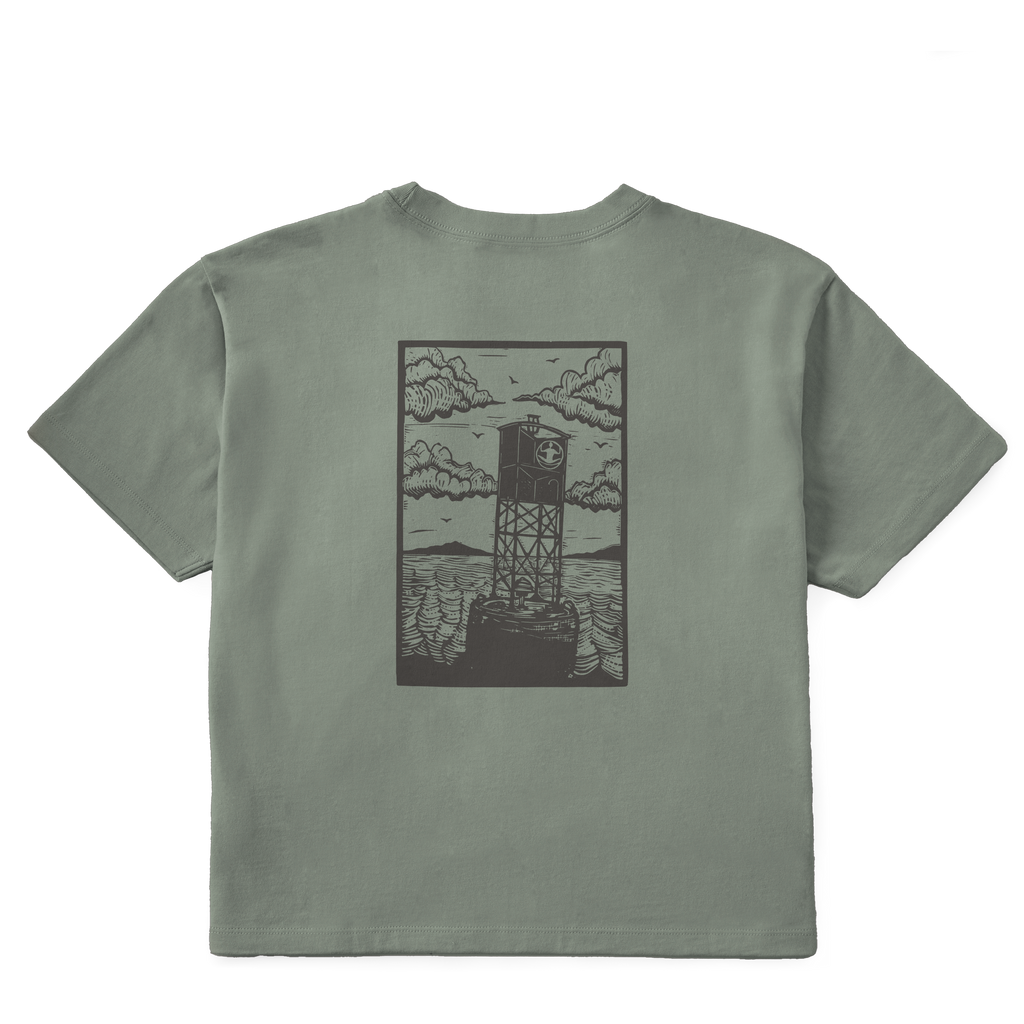 Women's Block Print Buoys Short Sleeve Premium Tee - Levitate