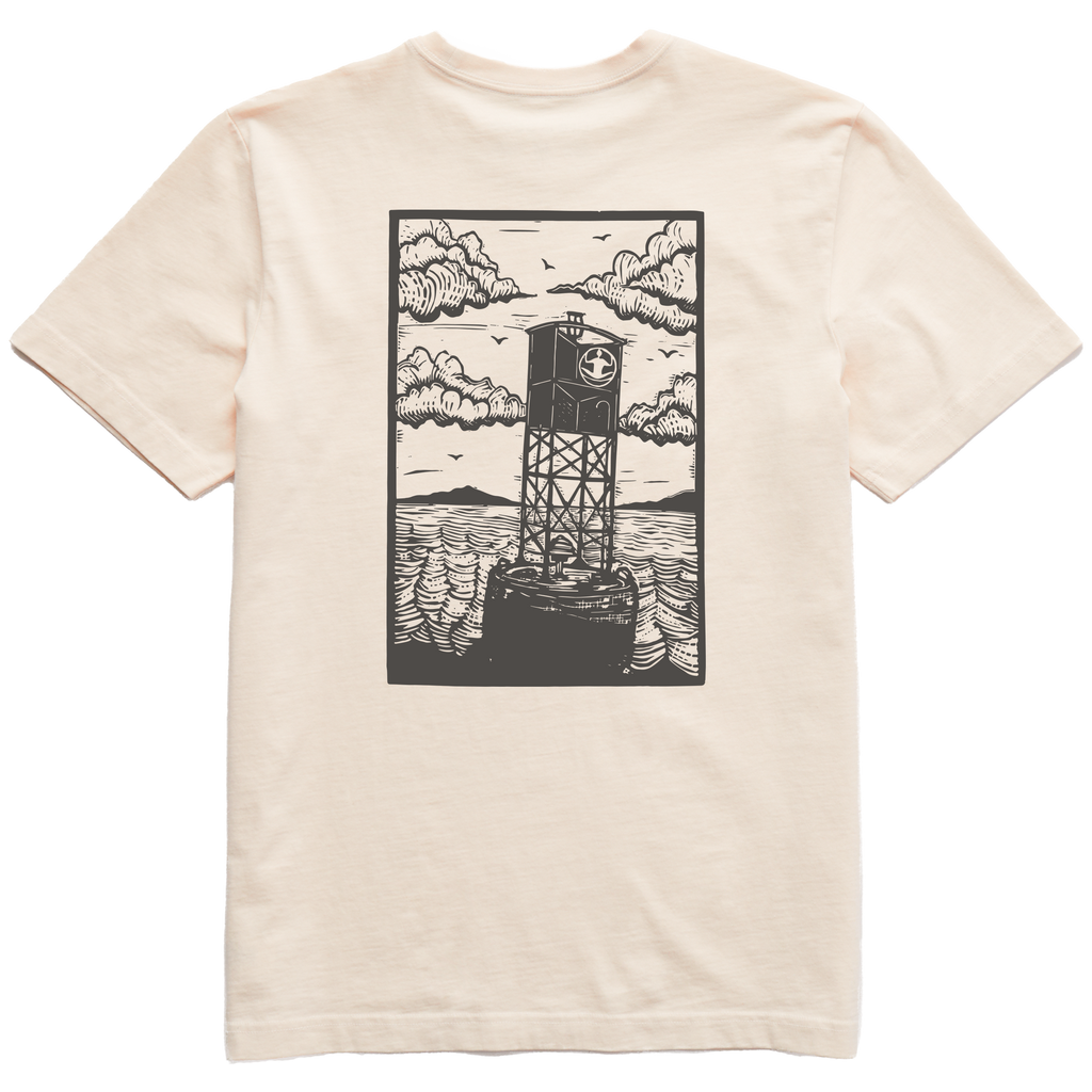 Men's Block Print Buoys Short Sleeve Premium Tee - Levitate