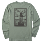 Men's Block Print Buoys Long Sleeve Premium Tee - Levitate