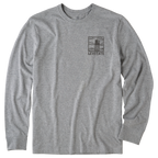 Men's Block Print Buoys Long Sleeve Premium Tee - Levitate