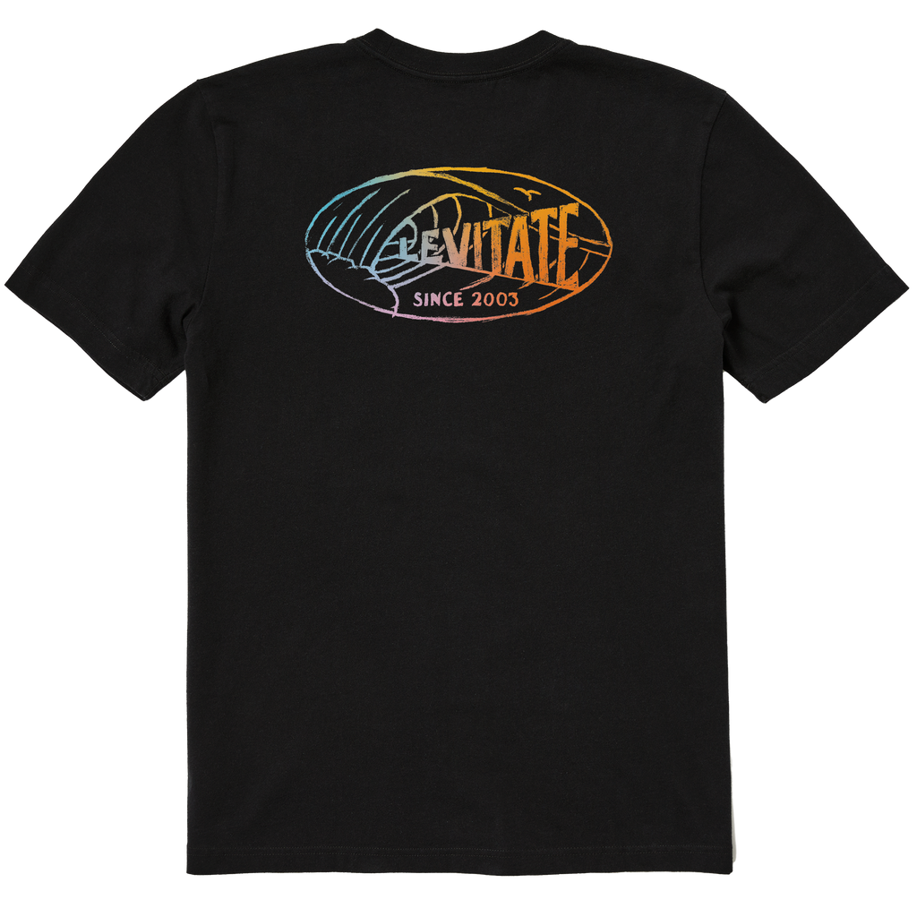 Men's Curl Classic Gradient Short Sleeve Premium Tee - Levitate