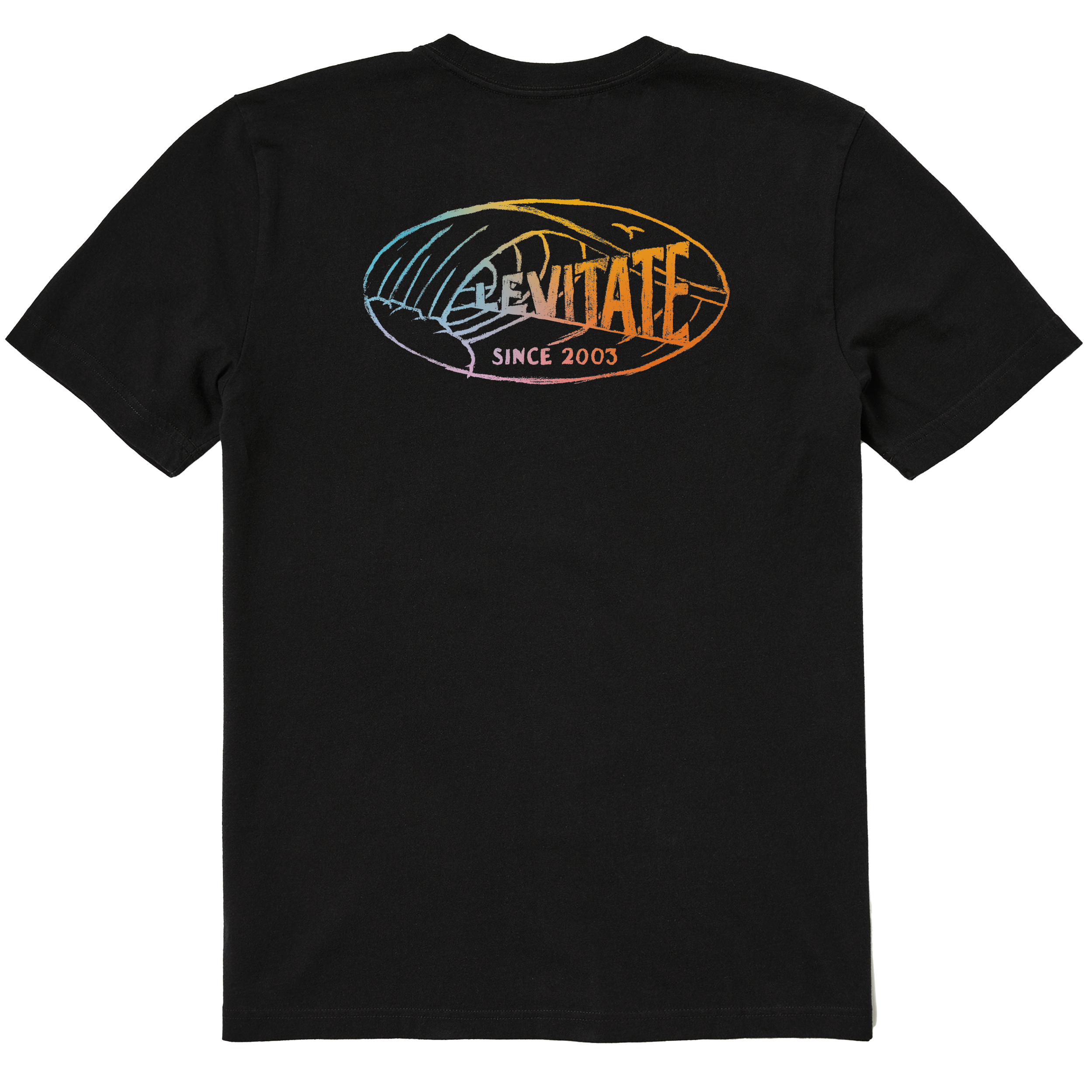 Men's Curl Classic Gradient Short Sleeve Premium Tee - Levitate