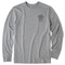 Heather Gray - Men's Levitate Backyard Front House Long Sleeve Premium Tee