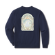 Navy - In The Curl Crewneck