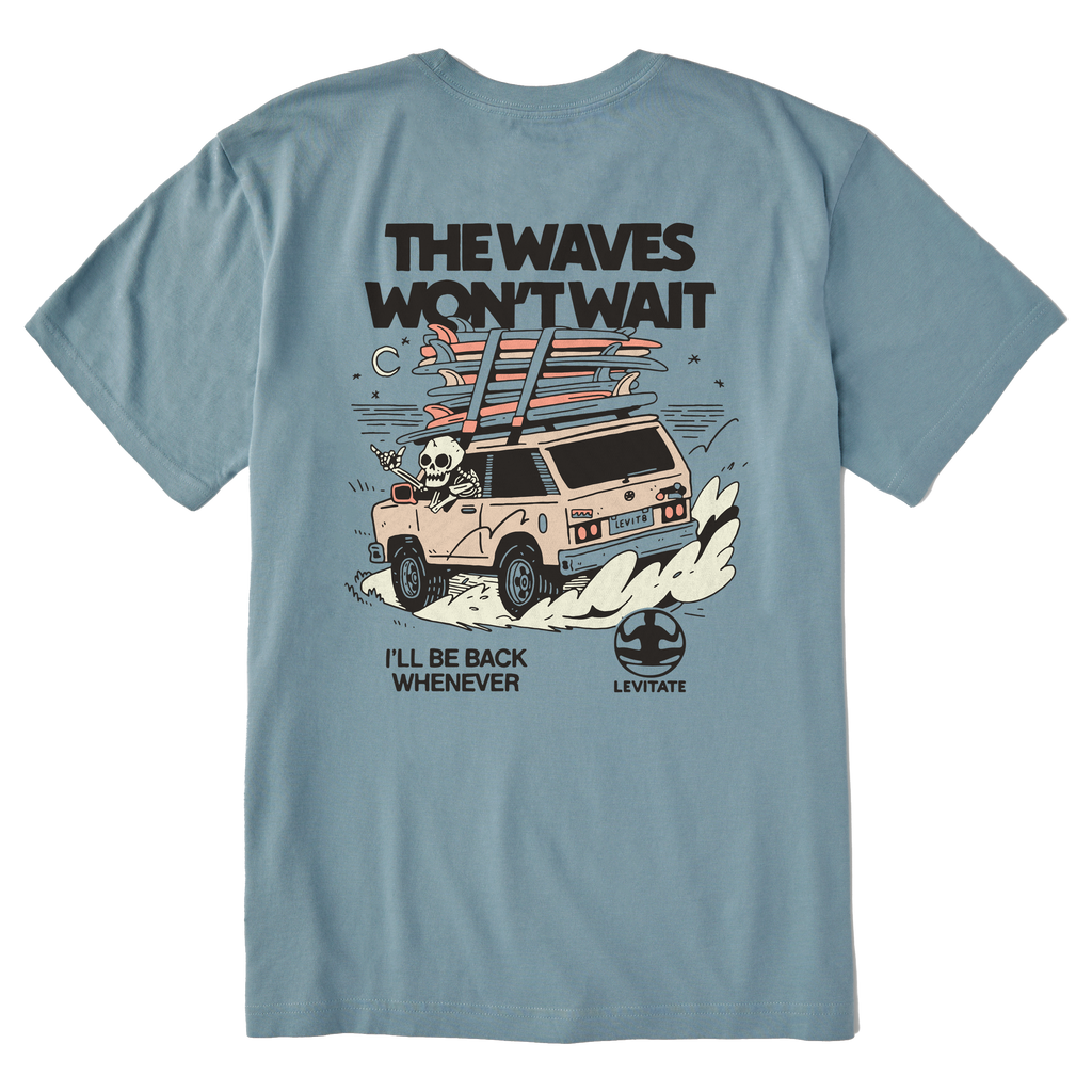 Men's Waves Won't Wait Short Sleeve Premium Tee