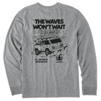 Men's Waves Won't Wait Long Sleeve Premium Tee