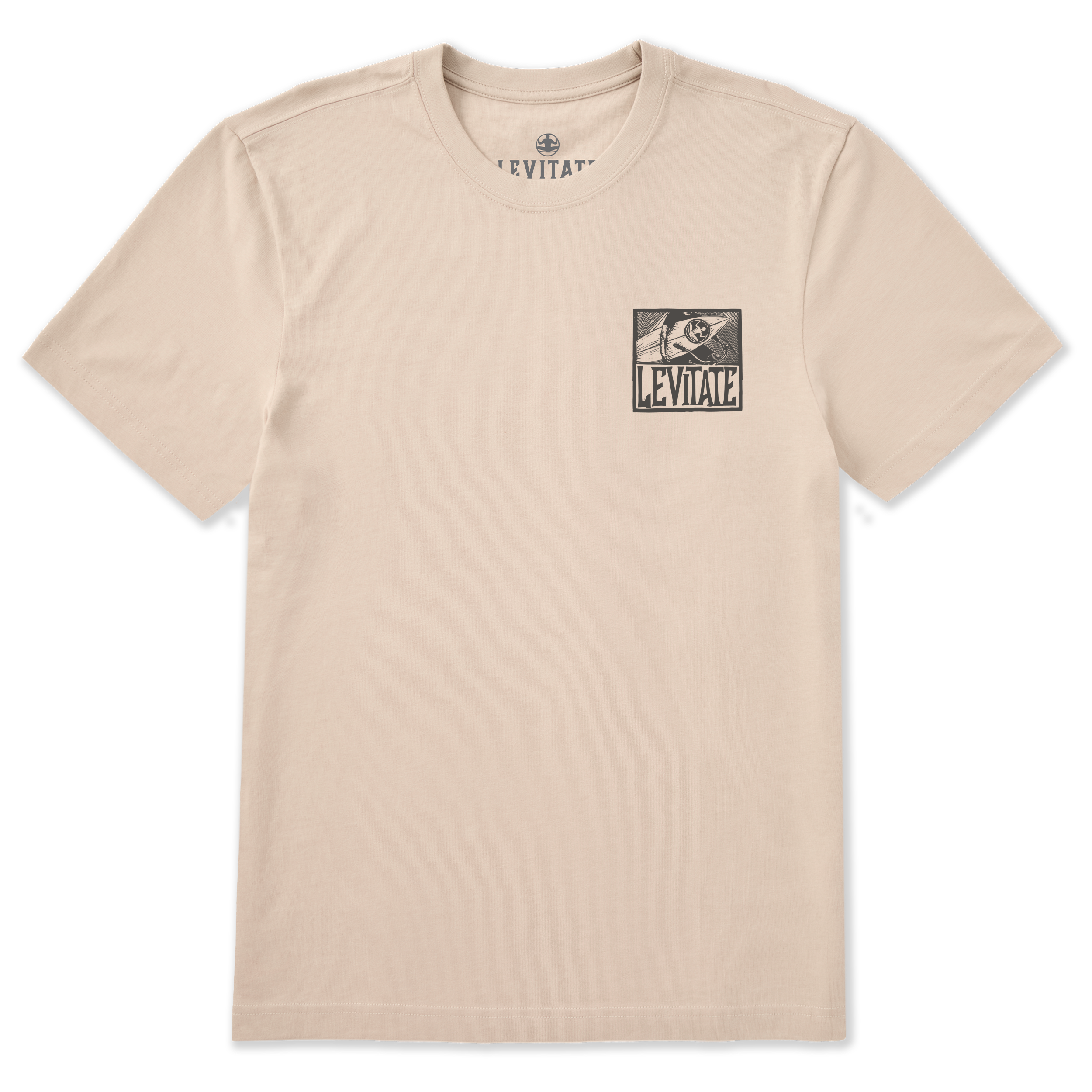 Men's Block Print Surfer Short Sleeve Premium Tee