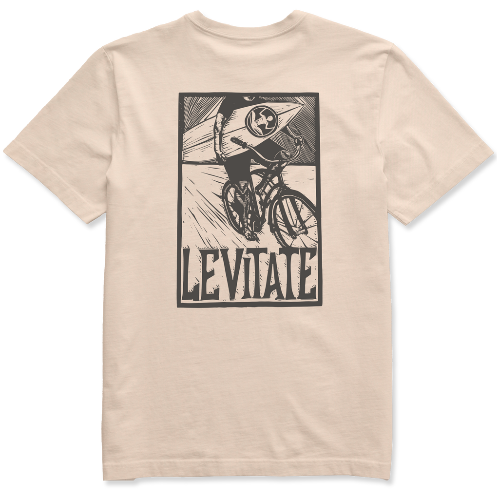 Men's Block Print Surfer Short Sleeve Premium Tee