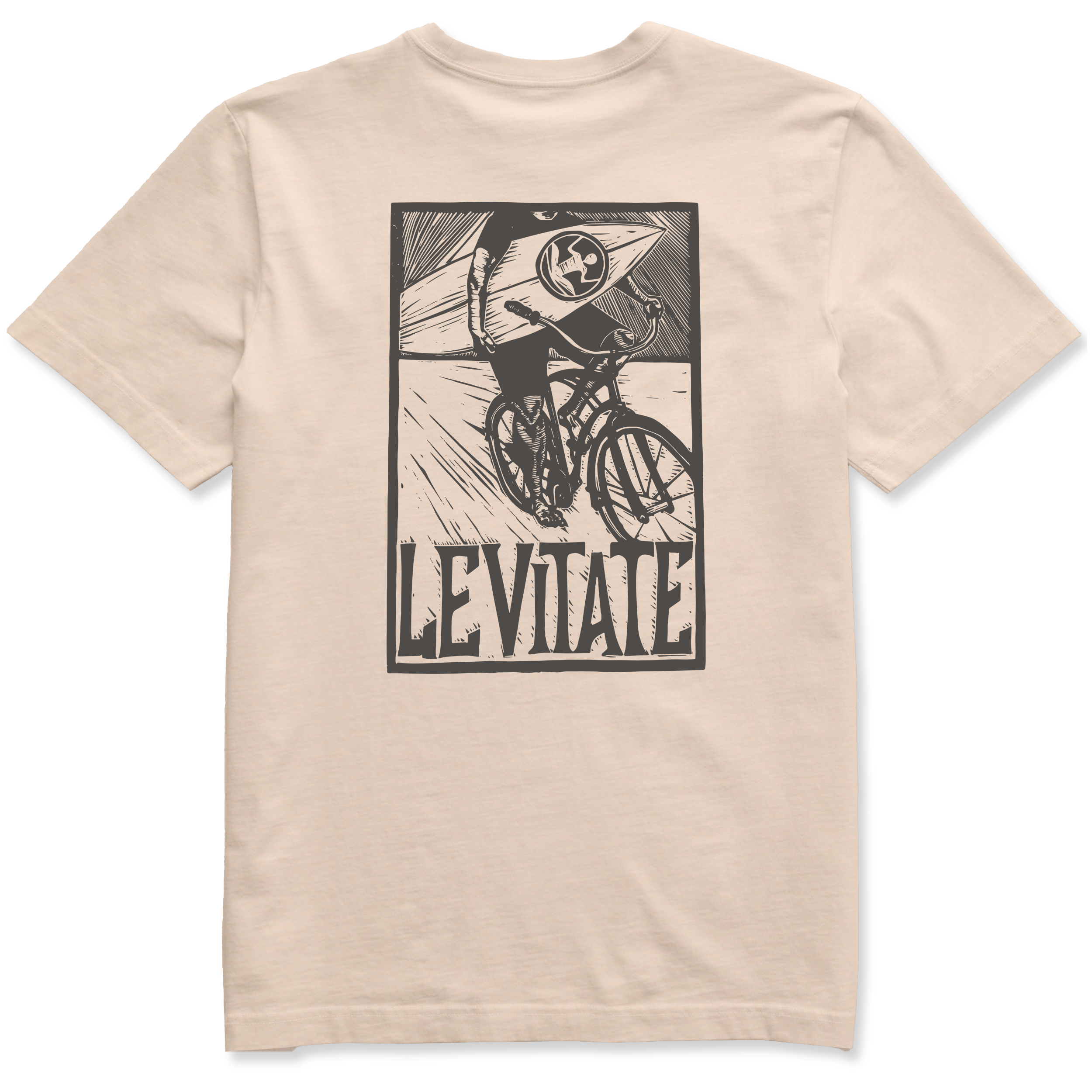 Men's Block Print Surfer Short Sleeve Premium Tee