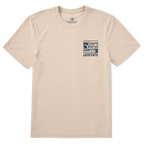 Men's Block Print Waves Short Sleeve Premium Tee