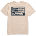 Men's Block Print Waves Short Sleeve Premium Tee