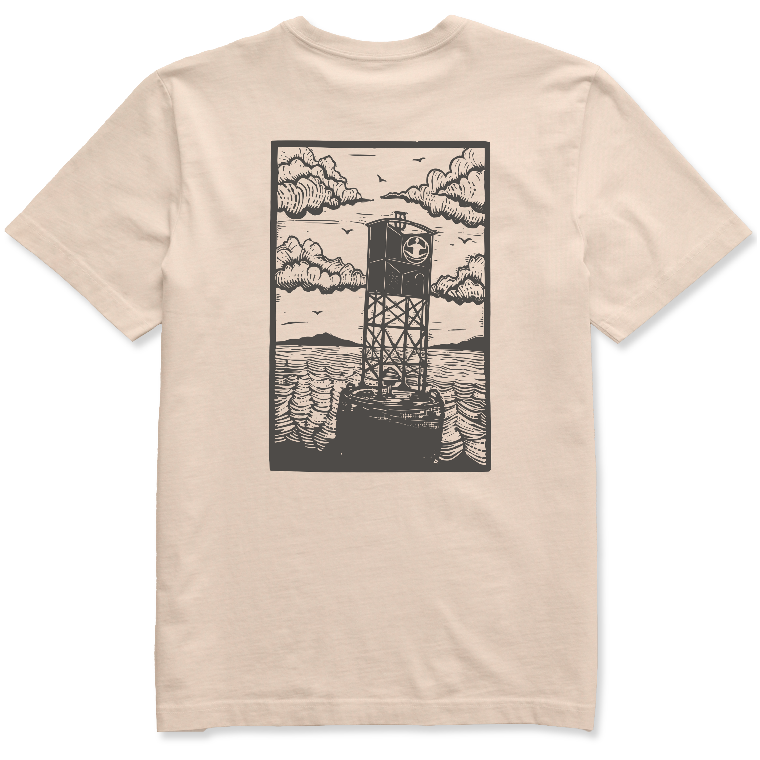 Men's Block Print Buoys Short Sleeve Premium Tee