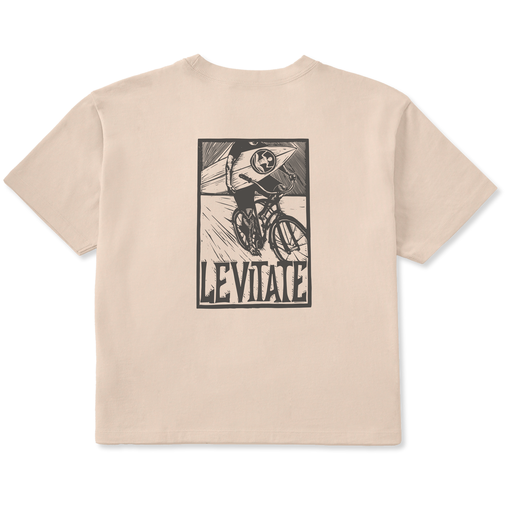 Women's Block Print Surfer Short Sleeve Premium Tee