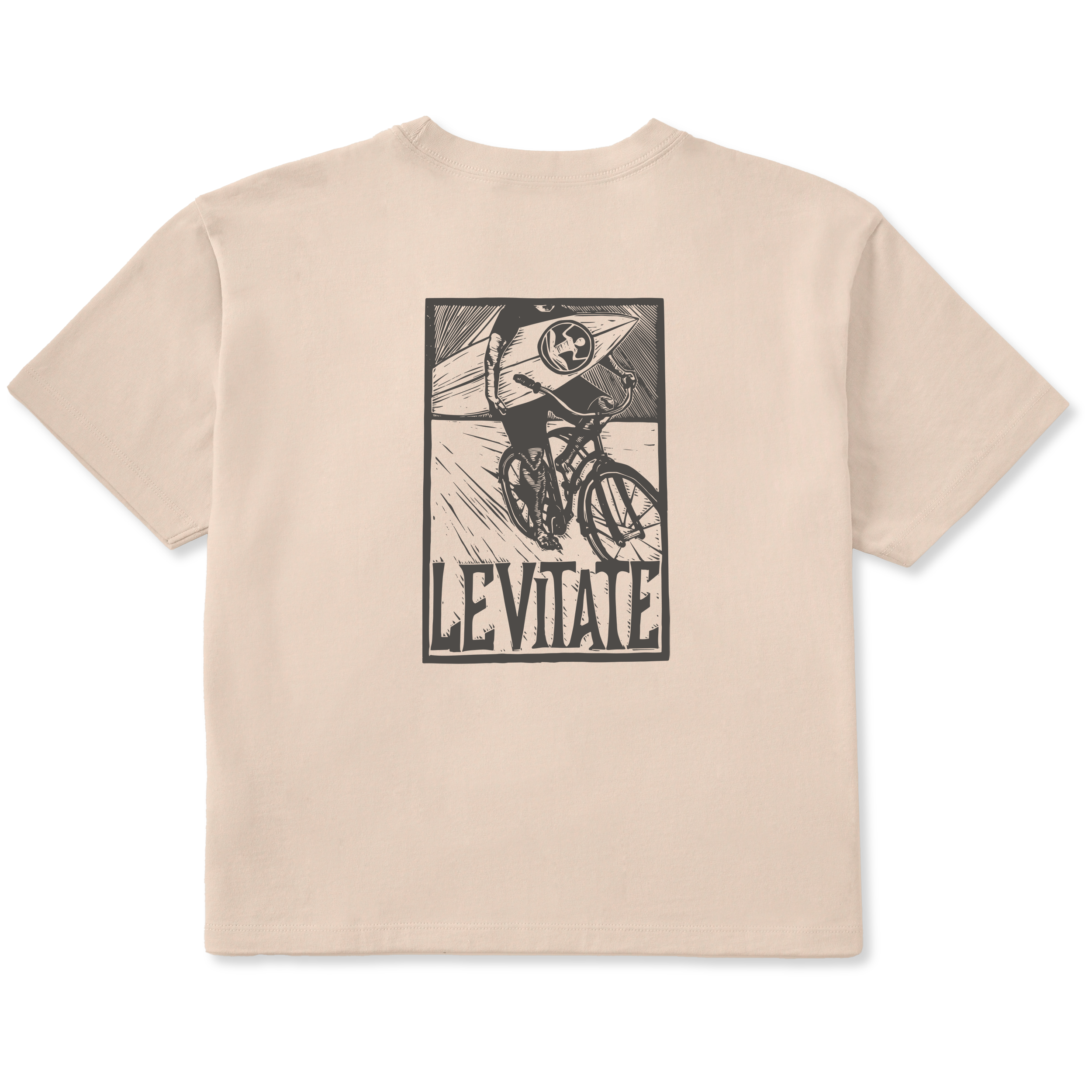 Women's Block Print Surfer Short Sleeve Premium Tee