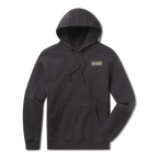 Levitate Coastal Classic Hoodie, front: Vintage patch-style Levitate script badge with New England lettering on back, small badge on chest