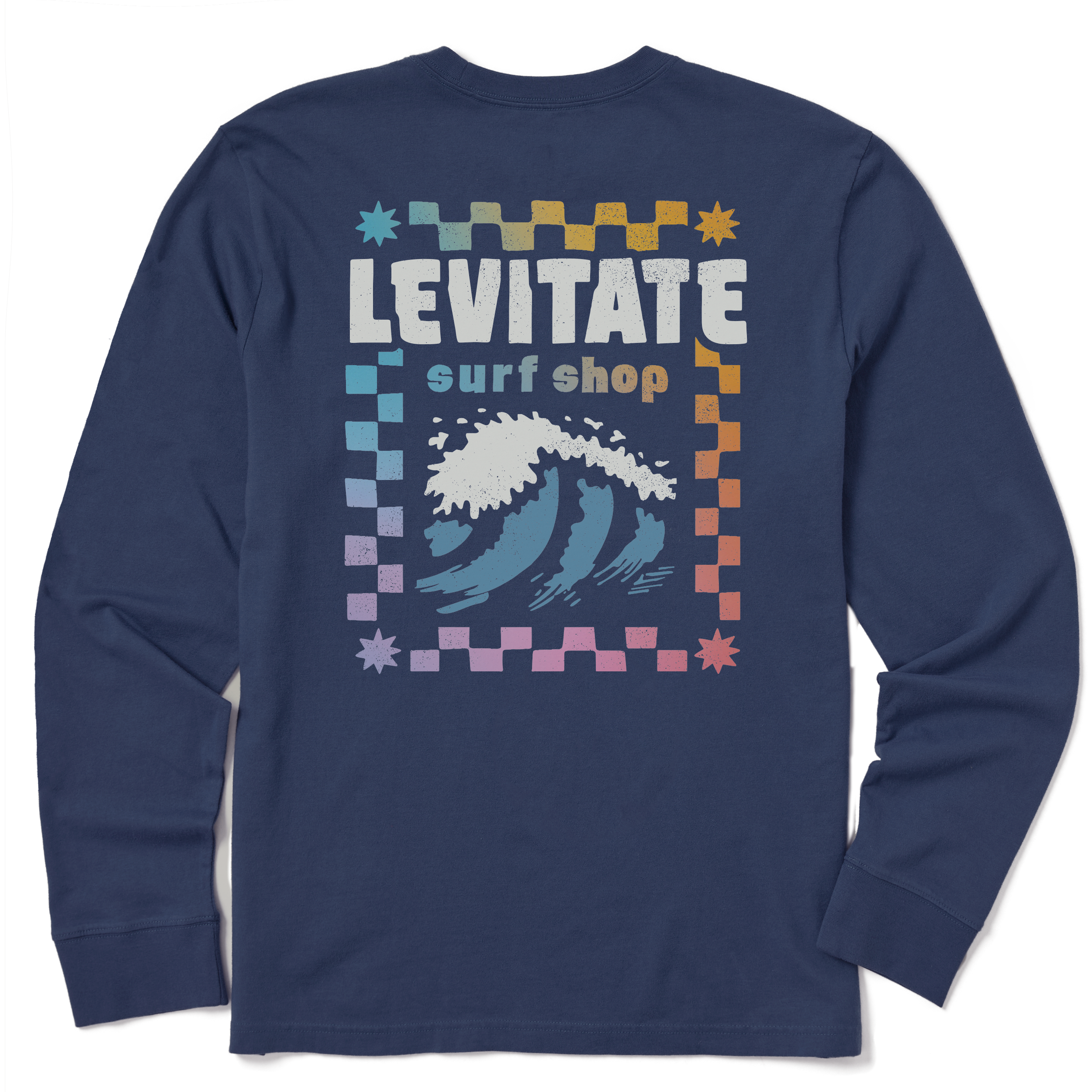 Men's Throwback Tee Long Sleeve Premium Tee - Levitate