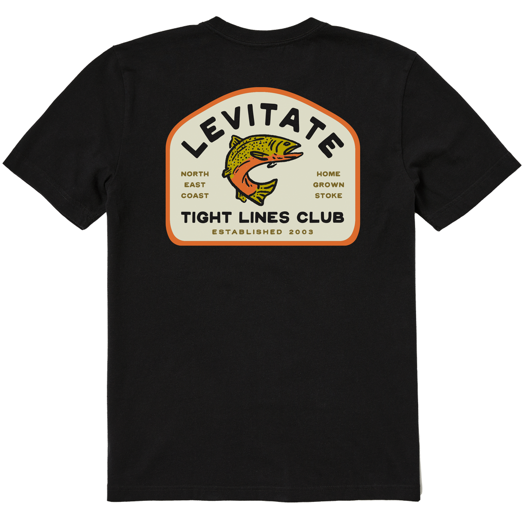 Men's Tight Lines Club Short Sleeve Premium Tee - Levitate