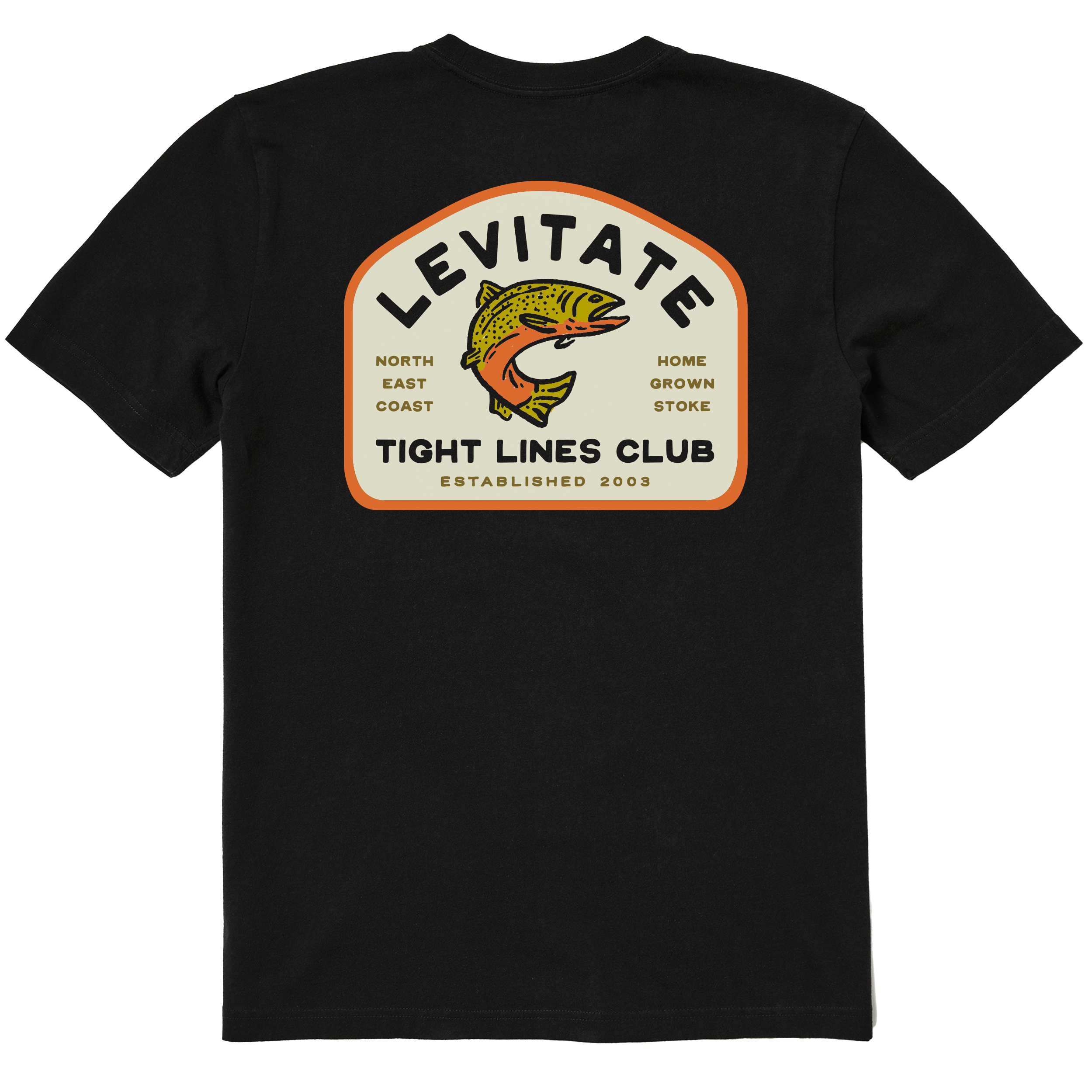 Men's Tight Lines Club Short Sleeve Premium Tee - Levitate