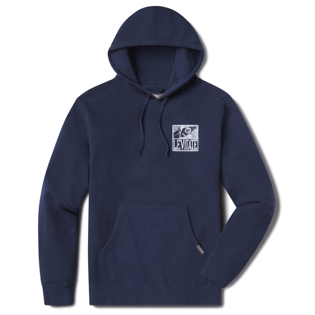 Block Print Surfer Hoodie - Levitate