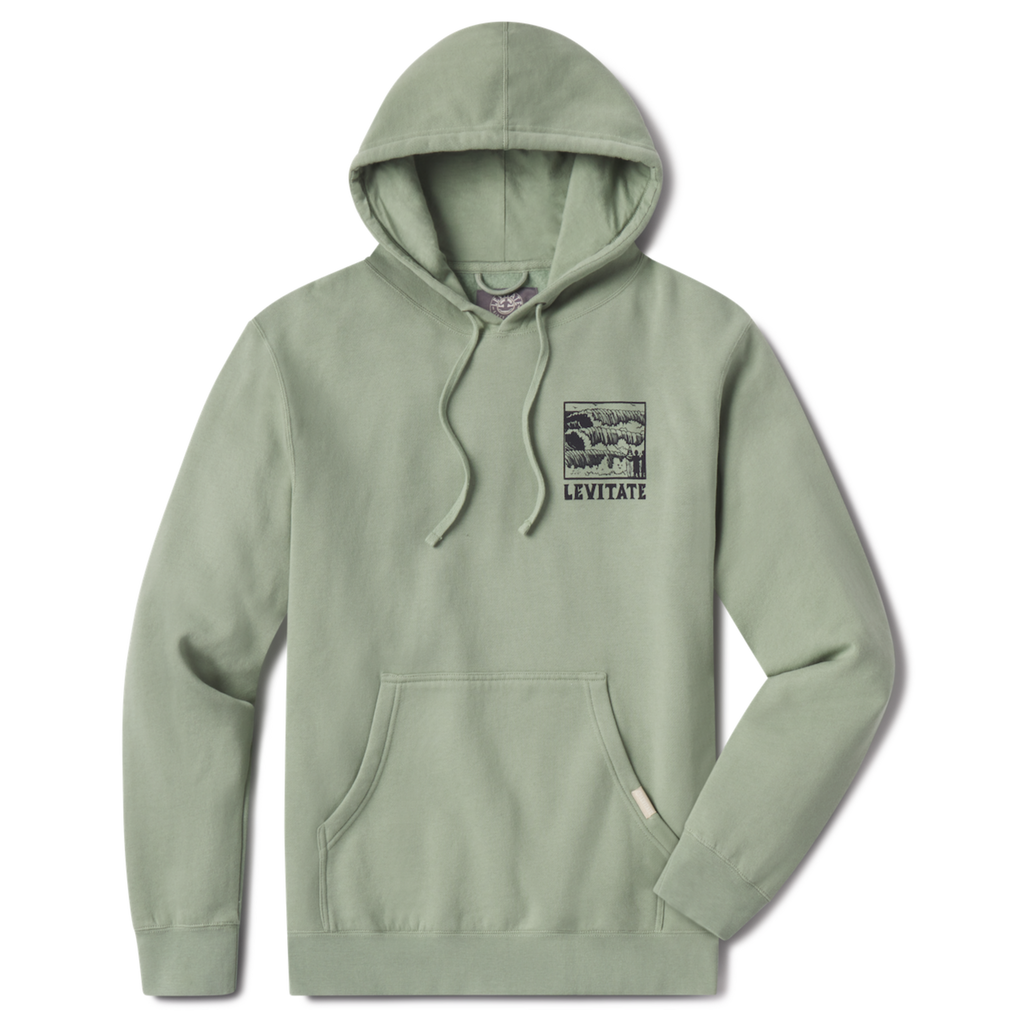 Block Print Waves Hoodie - Levitate