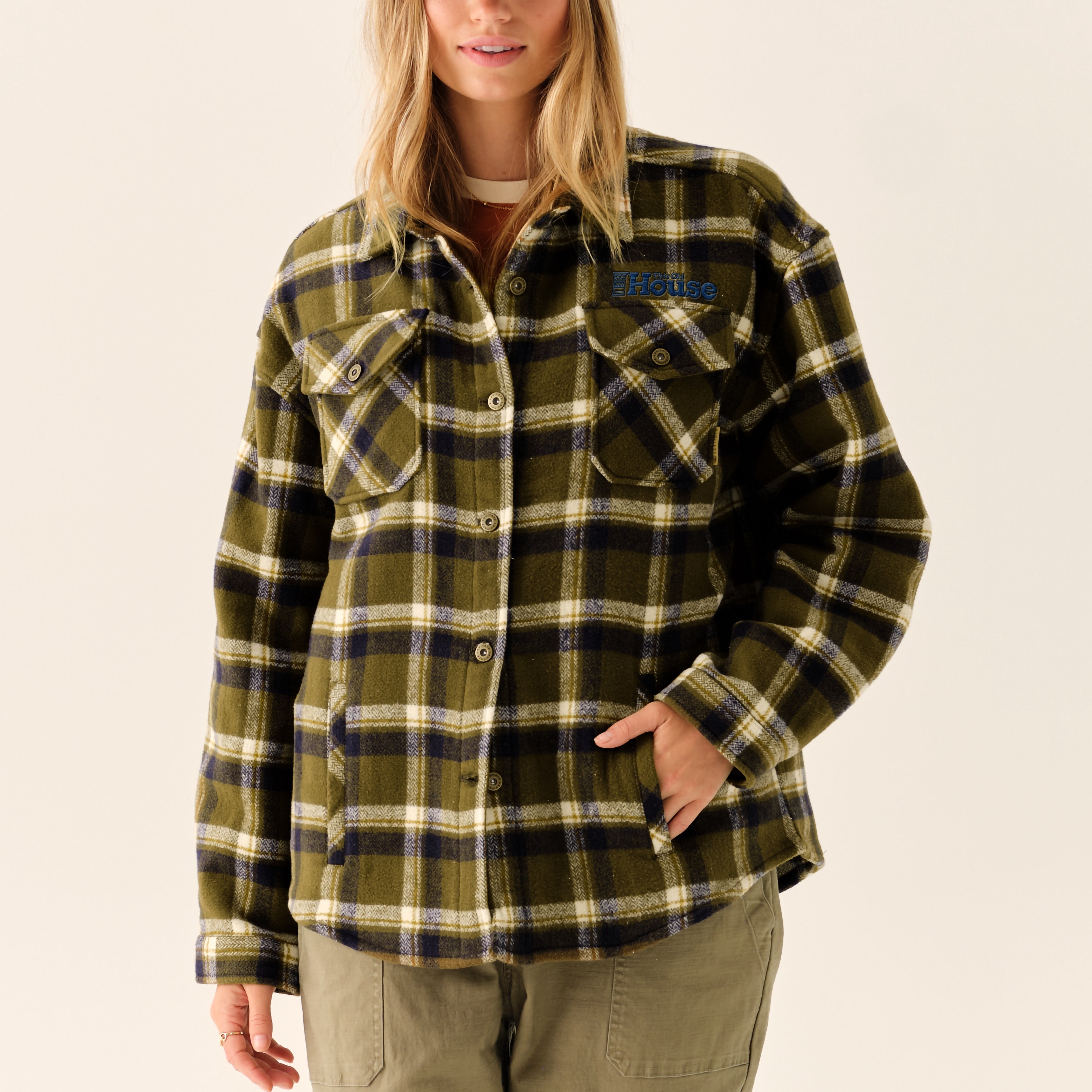 TOH Women's Flannel Shirt Jacket