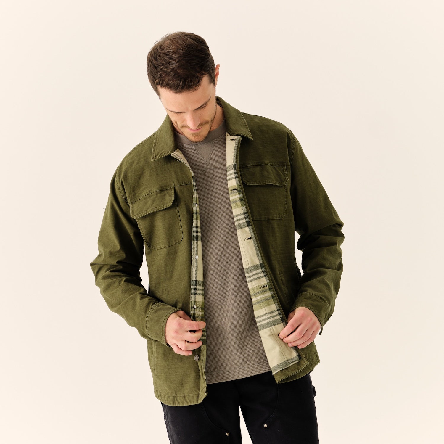 Men's Canvas Crew Jacket - Levitate