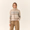 Chalet Stripe - Oatly - Women's Downeast Cowl Neck Sweater