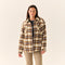 Newport Plaid - Afterglow - Women's Flannel Shirt Jacket