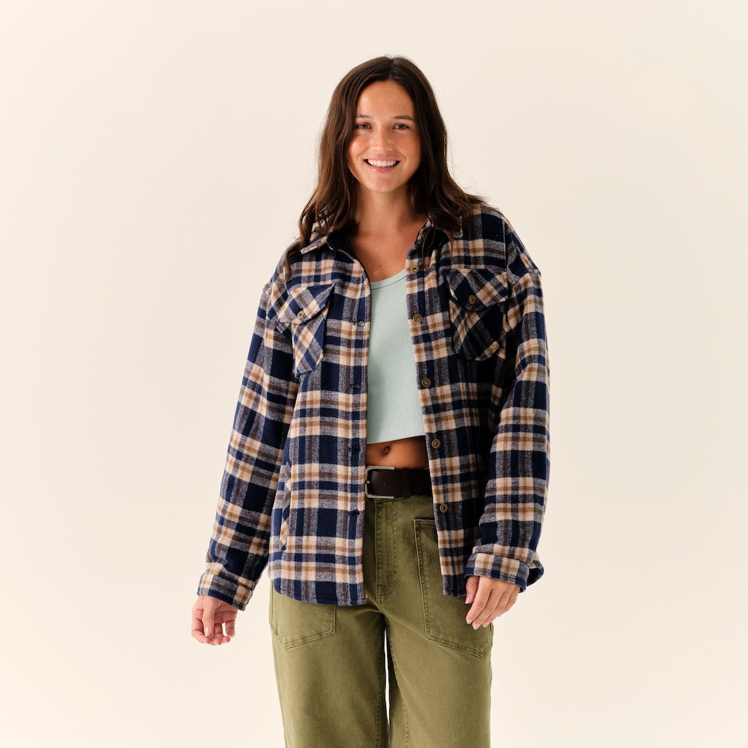 Women's Flannel Shirt Jacket