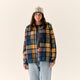 Acadia Plaid - Plymouth Blue - Women's Forager Fleece