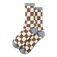 Sepia Check - Fireside Sock