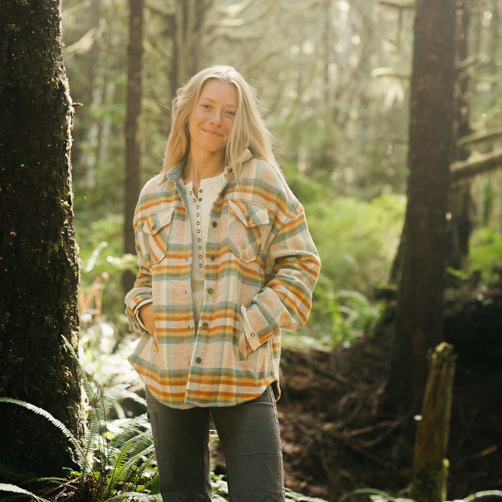 Women's Flannel Shirt Jacket - Levitate