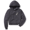 Vintage Black - Women's Fin Crop Hoodie