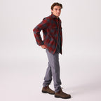 Men's New England Woolen Shirt Jacket - Levitate