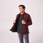 Men's New England Woolen Shirt Jacket - Levitate