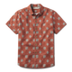 70s Block Print - Dried Berry - Men's Beach Cantina Shirt