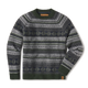 Geo Stripe - Cement Mix - Men's Apres Ski Sweater