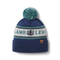 Logo Stripe - Providence Blue - Pom Beanie