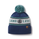 Logo Stripe - Providence Blue - Pom Beanie