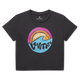 Black - Rainbow Wave Crop