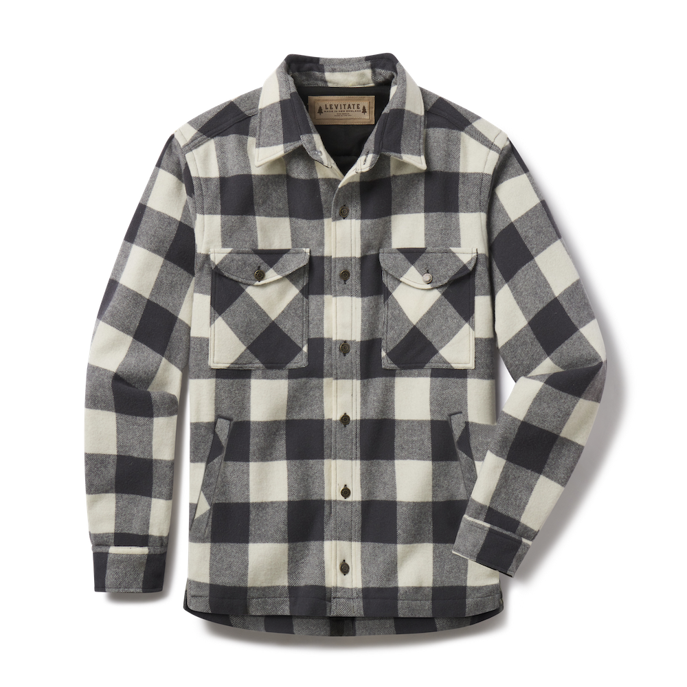 Men's New England Woolen Shirt Jacket - Levitate