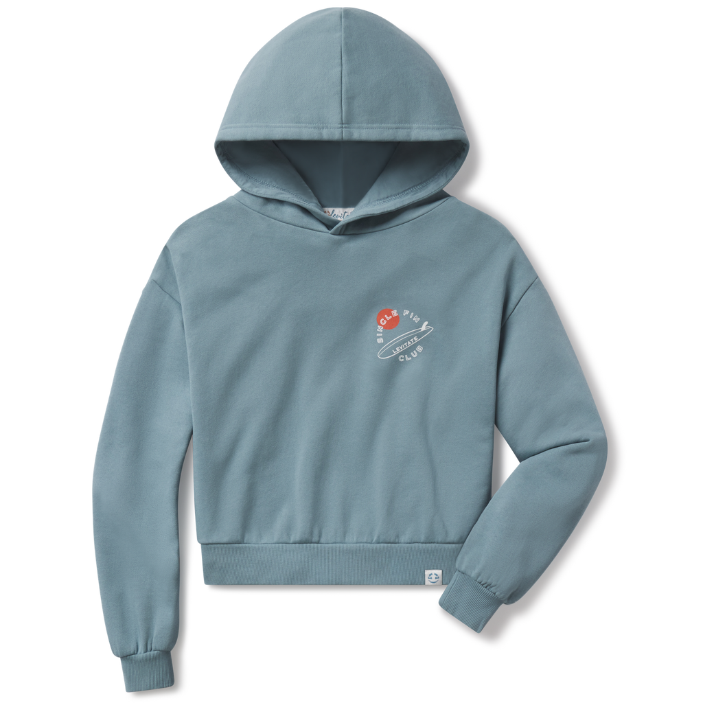 Single Fin Club Crop Hoodie - Levitate