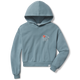 Harbor Blue - Single Fin Club Crop Hoodie