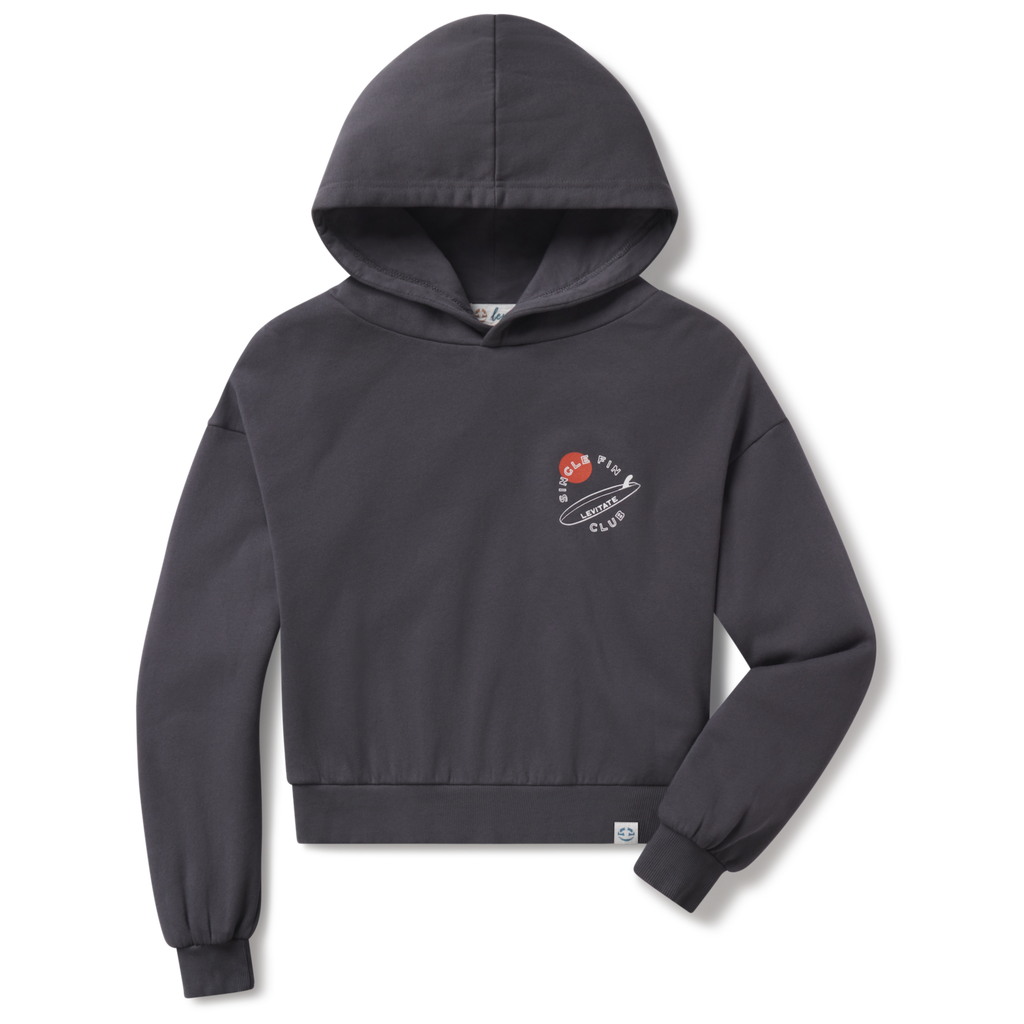 Single Fin Club Crop Hoodie - Levitate