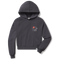 Vintage Black - Single Fin Club Crop Hoodie
