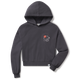Vintage Black - Single Fin Club Crop Hoodie