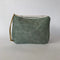 Sage - Waxed Canvas Clutch