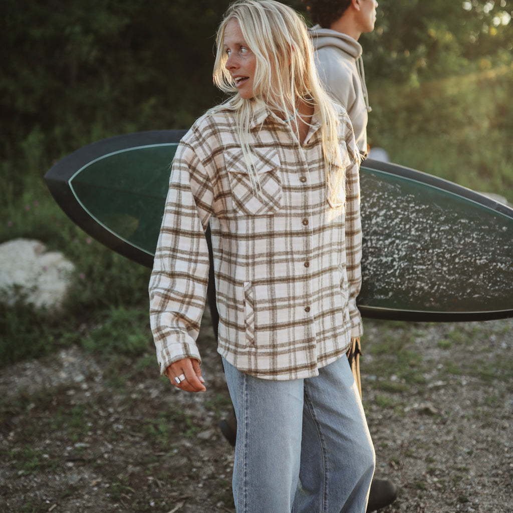 Women's Flannel Shirt Jacket